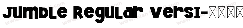 Jumble Regular Versi字体转换